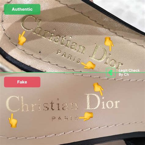 christian dior sandals fake vs real|dior dway real vs fake.